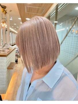 ループ(LOOP) ボブ+ホワイトベージュ