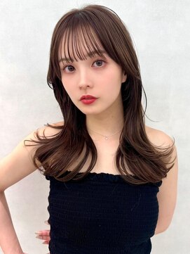 アッシュ 中野店(Ash) イメチェン/似合わせカット/フルバング/レッドブラウン/中野