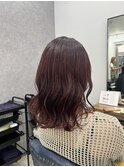 波巻きスタイル×ラベンダーブラウン