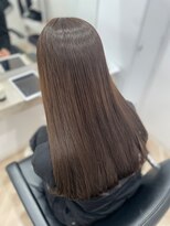ロウ 町田(ROW)&nbsp;大人かわいいエギョモリ ミルクティーブラウン ひし形シルエット