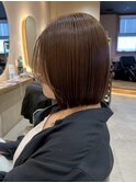 横浜タッセルボブショートボブ顔周りレイヤーカット韓国30代40代