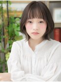 アッシュグレージュ裾カラー小顔外ハネボブTc3大宮20代30代40代