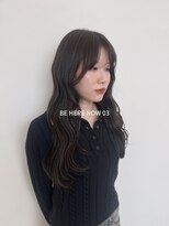 ビーヒアナウ N゜03 金沢駅西店(BE HERE NOW) 【韓国ヘア/レイヤーカット/アッシュブラウン】