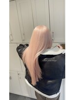 ベレーザ 渋谷(BELEZA)&nbsp;13225ブリーチ＆ダブルカラーホワイトピンクベージュ