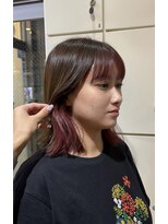 ヘアアンドメイク シークネクスト(HAIR&MAKE SeeK NEXT)&nbsp;インナーカラー/チェリーピンク