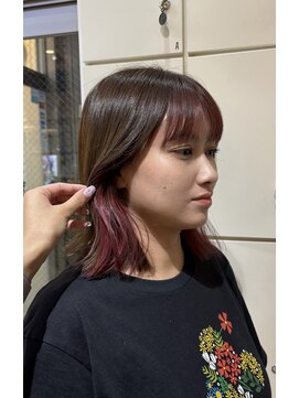 ヘアアンドメイク シークネクスト(HAIR&MAKE SeeK NEXT) インナーカラー/チェリーピンク