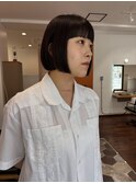 ぱつっとボブ
