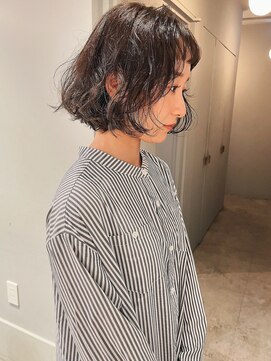 サンプラス(san+) 【柏原良亮】ラフパーマ小顔カット