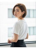 透明感♪髪質改善METEOカラー小顔艶感ミディグレージュ