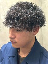 ディスイズバーバーサード(THIS IS BARBER 3rd)&nbsp;波巻きパーマ ツーブロック マッシュショート メンズカット