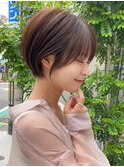 扱いやすくて人気な丸みショートヘア
