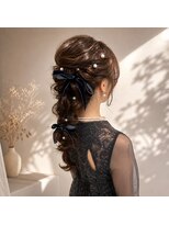 サロンド ノワ 本通(salon de Noix)&nbsp;ゆるふわ編みおろしヘアアレンジ