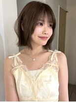 メゾンアクア 表参道(Maison ACQUA)&nbsp;>レイヤーボブナチュラルベージュカラーブリーチなしダブルカラ