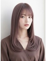 エレナ 那覇 新都心(Helena) レイヤーカット/ピンクベージュ/ピンクラベンダー