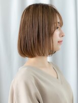 ドクターズ サロン ラブ(Dr's Salon LAB) ハニーブラウンシアーバング内巻きミニボブv古河20代30代40代