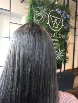 ダブル アンダーバー サロン(W_SALON) 【W_SALON 河原町】ダークグレー×ブルージュ/髪質改善