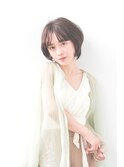 小顔ナチュラルショートボブ