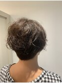 髪質を活かしたウェーブショート