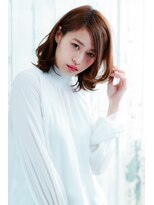 透明感カラー×大人かわいいミディアム1