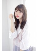 流しバングで大人可愛いスタイル☆