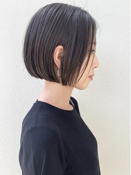 モリオ フロム ロンドン サッポロファクトリー店(morio FROM LONDON) 【morio札幌】札幌ボブ　大人かわいい黒髪ぱつっとボブ