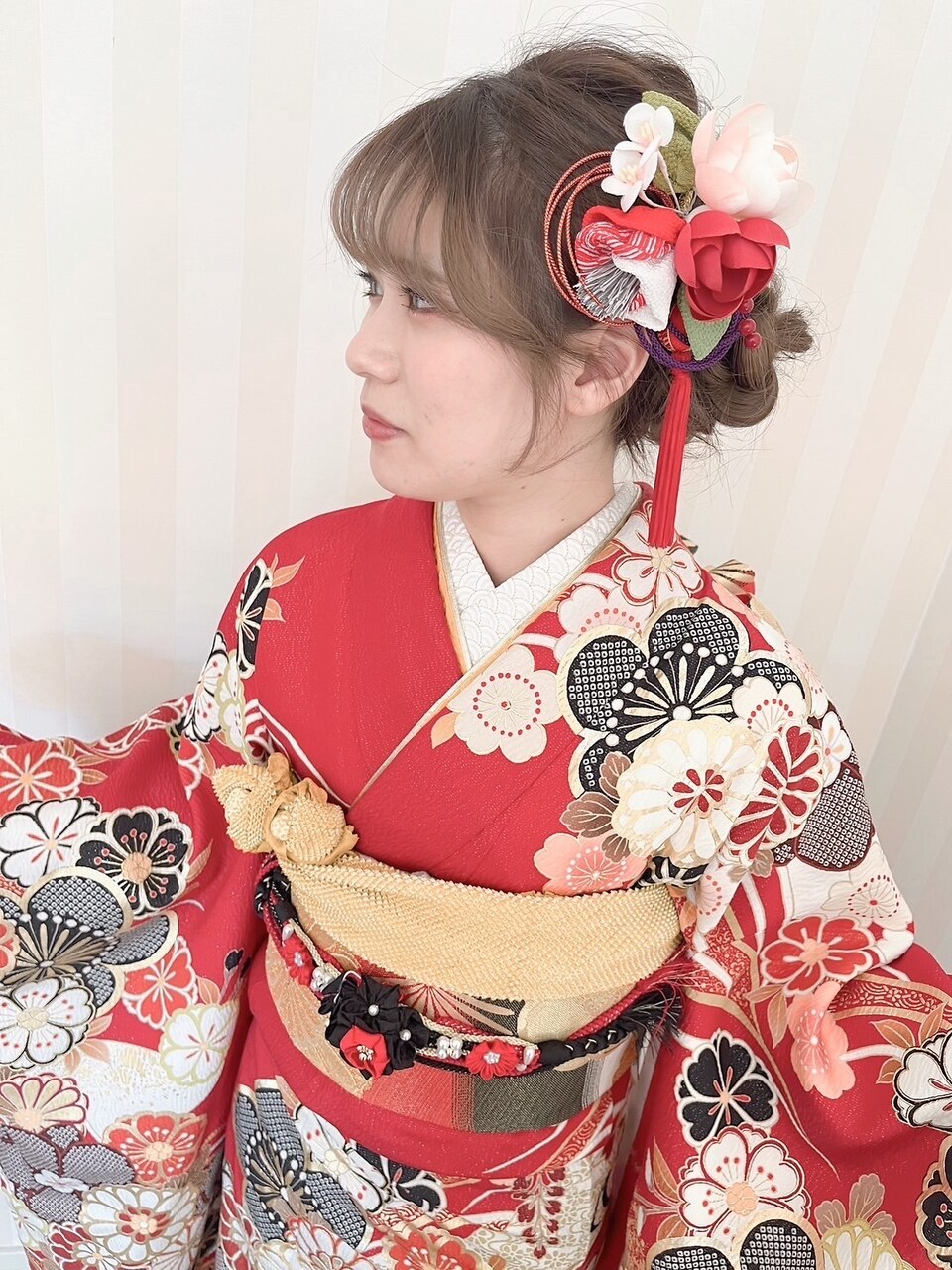 BLUEFAIRY】成人式☆振袖着付☆ふんわりヘアセット＋メイク