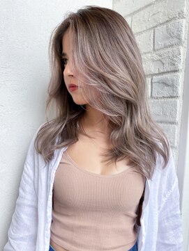 アルバム 渋谷パルコ(ALBUM) ホワイトベージュレイヤーカット_チェリーブラウン_ba346532