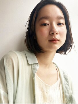 ウェルク(welc) 抜け感ボブ×オリーブベージュ