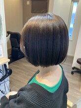 ベル ヘアアンドヘッドスパ(Belle Hair&Head spa) ミニボブ×グレージュ