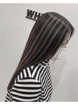 アンダーバーホワイト 阪神西宮店(_WHITE) アディクシー外国人風ハイライトカラー　髪質改善トリートメント