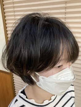 ヘアーズルーム クノ(HAIR S ROOM KUNO)の写真/【リピート多数◎】骨格矯正や再現性の高いカットでお客様に似合うショートスタイルをご提案いたします♪