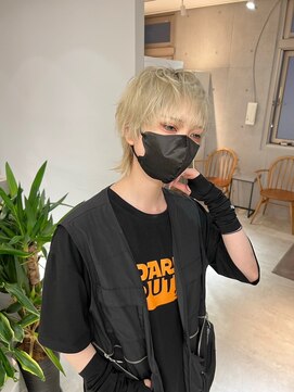 サンド 鹿児島中央(sand) 黒髪/グレーベージュ/レイヤーロング/前髪パーマ[鹿児島駅]