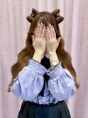 立体リボン×ハーフツイン×波巻
