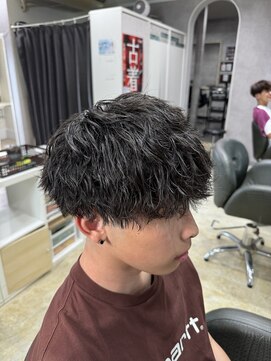 ミオ(Mio) 滋賀/南草津/メンズ美容室/波巻きツイストスパイラルパーマ