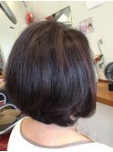 大人女性のふんわりボブ