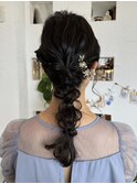 編みおろしヘアセット