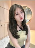 メルティカラー×顔周り縮毛矯正韓国レイヤーカット[大宮]