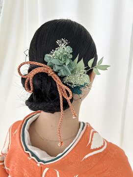 サクララ(Sakura la) 振袖/振袖ヘア/シニヨン/タイトシニヨン/個性派ヘア/成人式