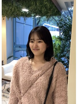 シアン 栄店(CYAN.) ばっさりmedium layer × オリーブグレージュ