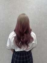 ロンド レア 天神大名店(Lond Le’a)&nbsp;ケアブリーチを使用したダメージレスな高明度カラー