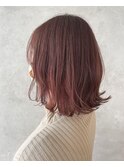 チェリーピンク×ボブ