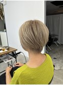 20代30代40代50代◎大人可愛いショートと白髪ボカしカラー