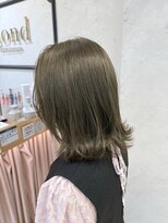 ロンドプランタン 恵比寿(Lond Printemps) ブリーチなしオリーブグレージュ髪質改善ウルフレイヤーカット