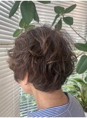 小顔ショート、似合わせパーマ