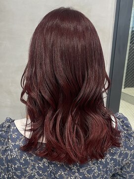 シャルムバイケンジ(Charm.by KENJE) 赤髪/艶髪/髪質改善/レッドカラー/韓国レイヤー/オージュア