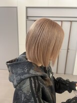 ローレンアオ(LOREN AO)&nbsp;くびれヘア/アプリコットオレンジ/ハイライトカラー/栄矢場