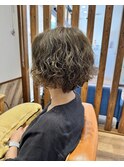 ショートパーマ/大きめカール/くせ毛風パーマ/ショート