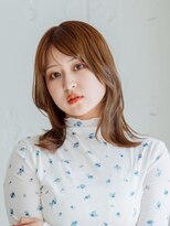 バブー バイ ビューティービースト アカデミー 熊本店(ba-boo)&nbsp;ミディアム/鎖骨外ハネ