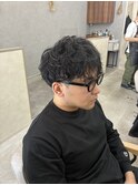 スパイラルパーマ/緩めスパイラルパーマ/メンズパーマ/元住吉駅