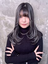 キング 心斎橋店(K!ng)&nbsp;韓国オルチャンレイヤーカット髪質改善顔まわり前髪カット